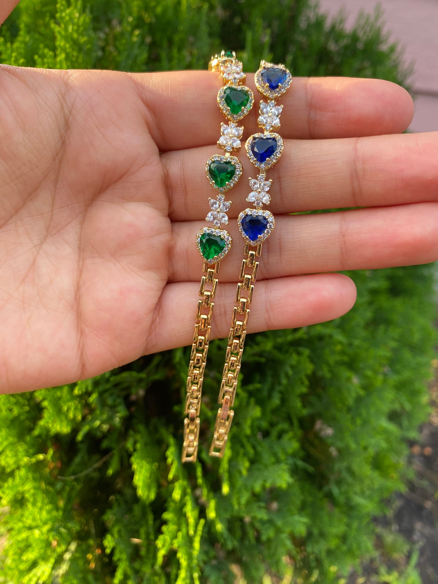 Heart bracelet ajustable up to 17-19