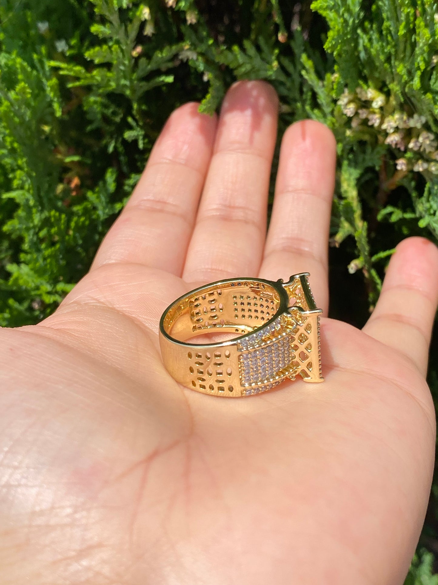 Royal ring with Stones no green skin
