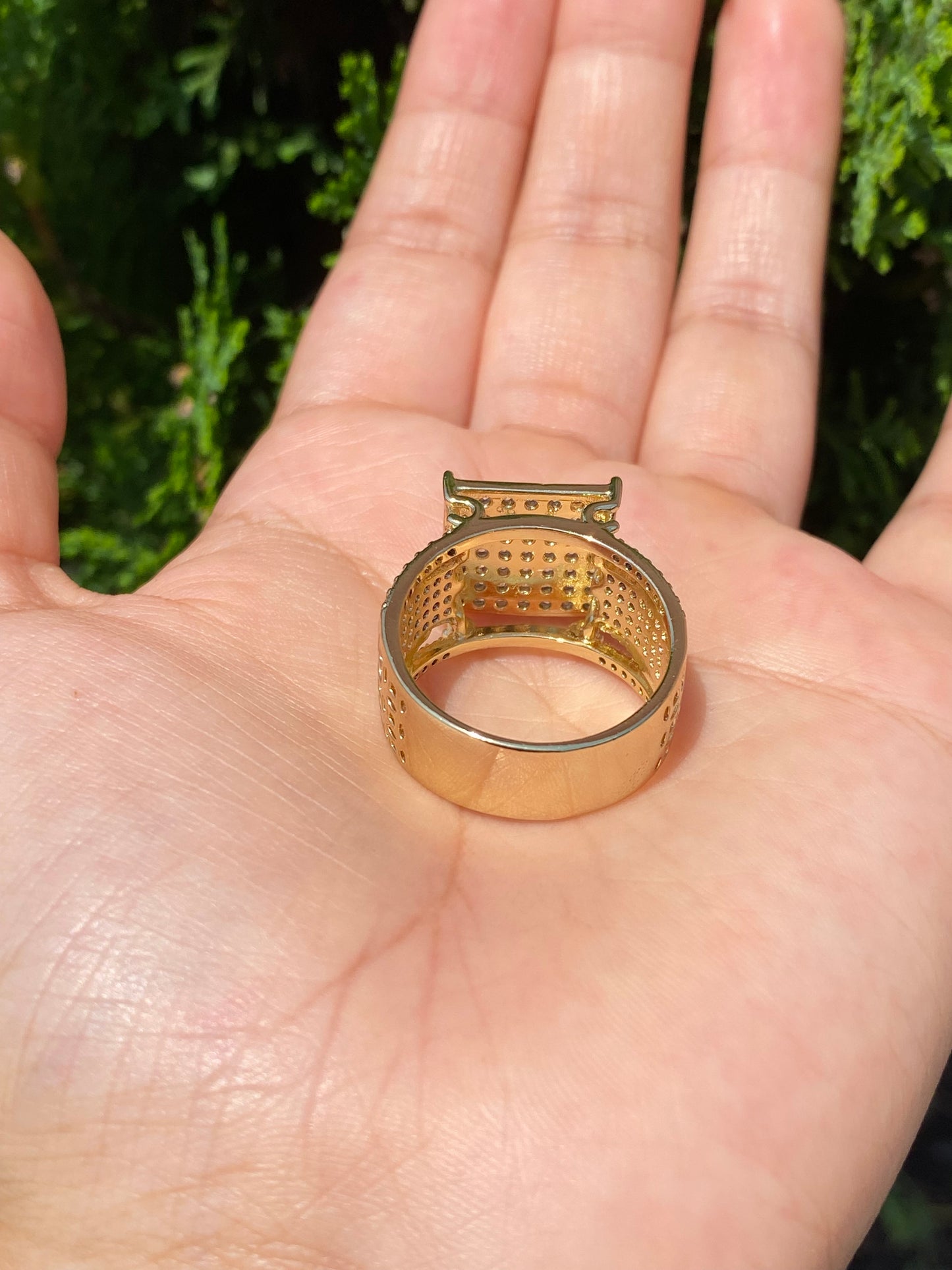Royal ring with Stones no green skin