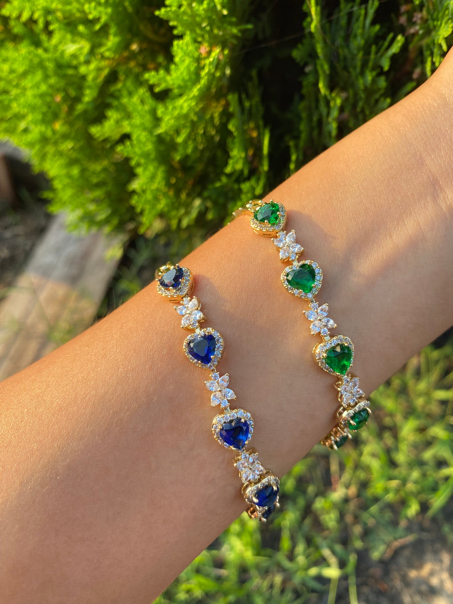 Heart bracelet ajustable up to 17-19