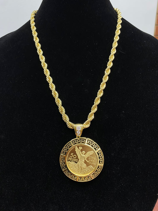 Rope/Torzal (6.5mm) Only Size 24' Necklace With Stunning Pendant